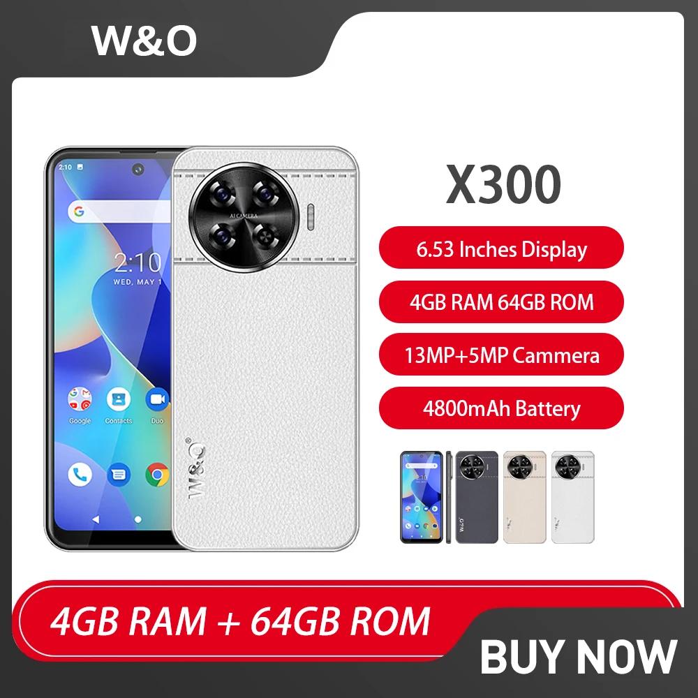 ۷ι  W & O X300 ʹ 4G Ʈ, ȵ̵ 6.53 ġ  SIM ޴, 4GB + 64GB, 4800mAh 13MP ޴ Ǹ 